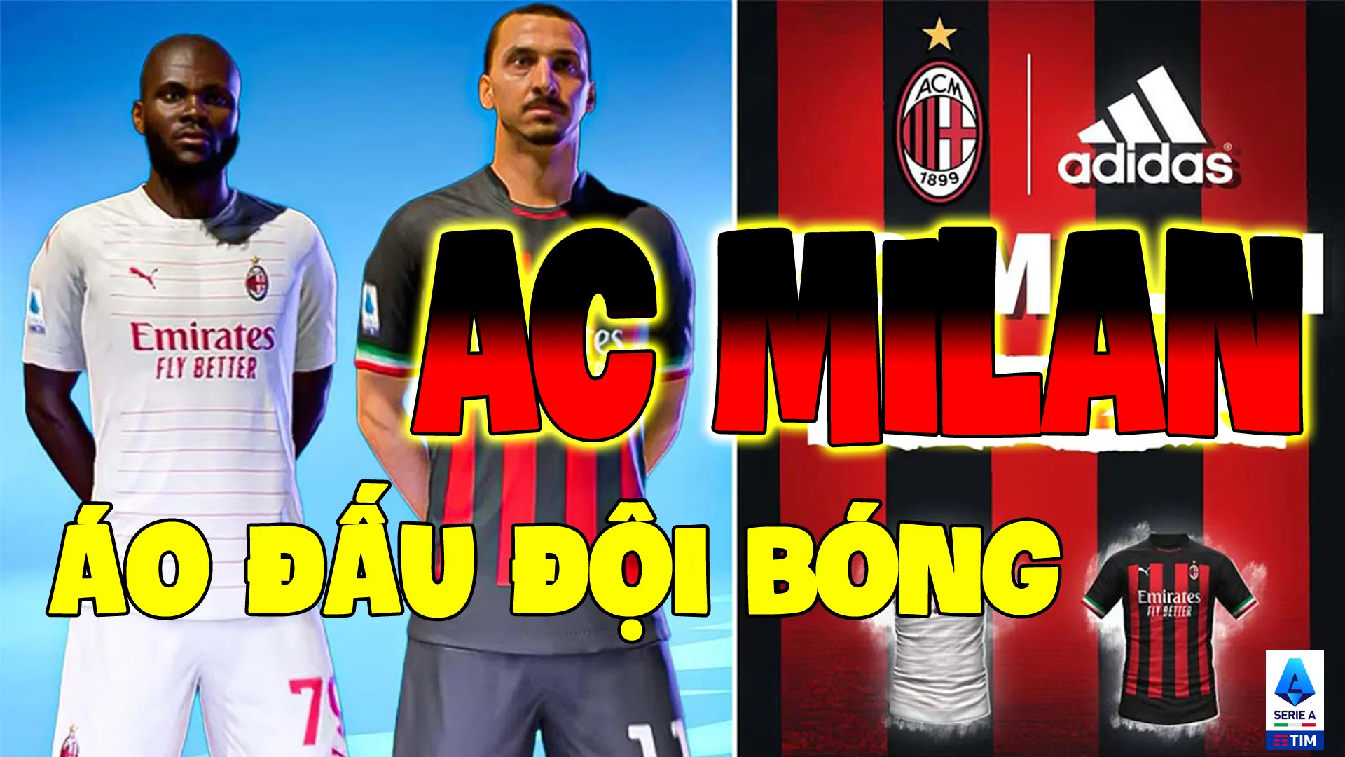 Màu áo và huy hiệu của đội bóng AC Milan